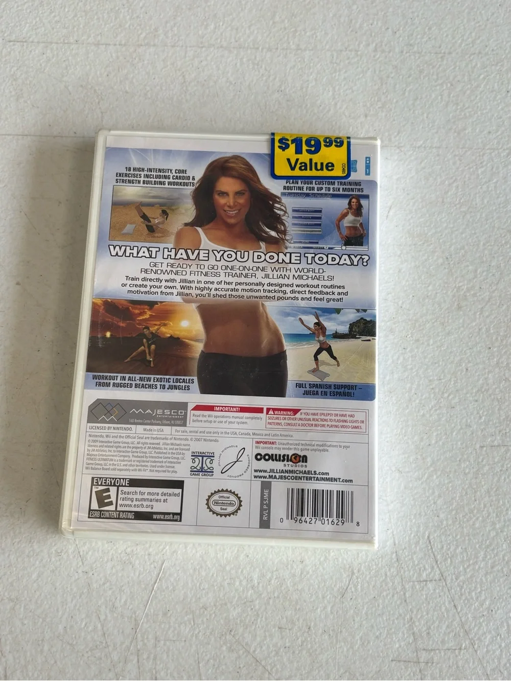 Nintendo Wii Jillian Michaels Fitness Ultimatum 2010 game